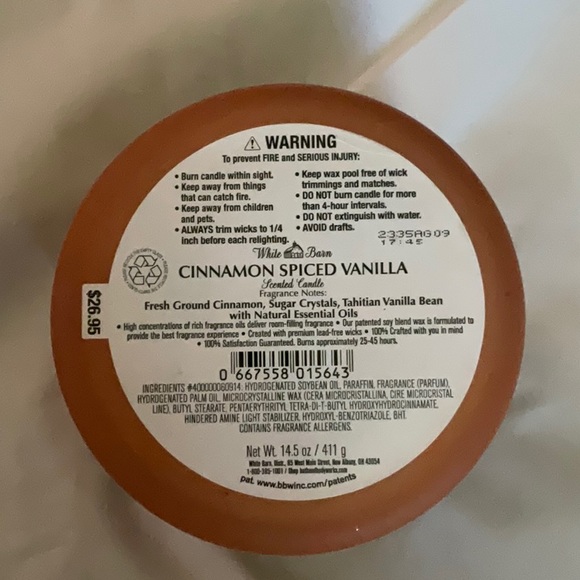White Barn Other White Barn 3wick Cinnamon Spiced Vanilla Poshmark